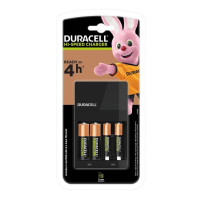Duracell CEF14 Hi-Speed Value Oplader voor oplaadbare AA en AAA Ni-Mh batterijen inclusief batterijen (4 stuks)  ADU00370