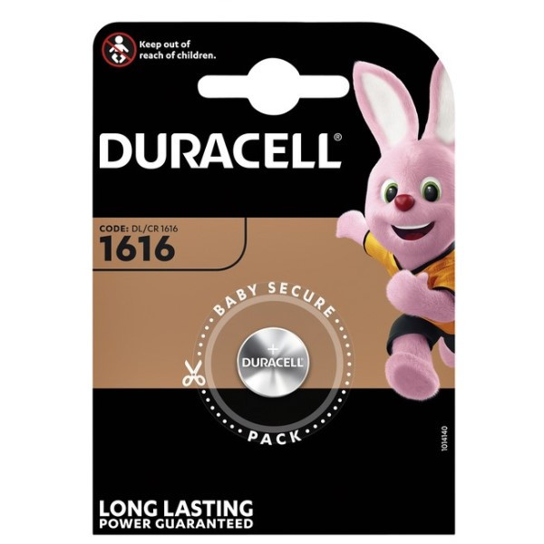 Duracell CR1616 3V Lithium knoopcel batterij 1 stuk  ADU00151 - 1