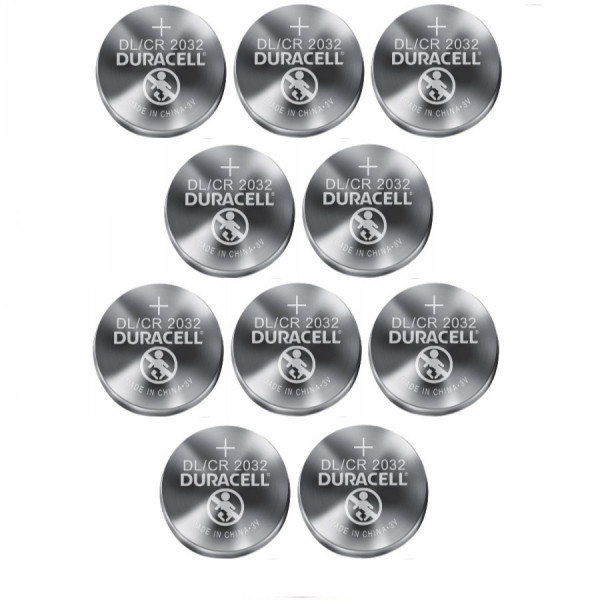 Duracell CR2032 / DL2032 / 2032 Lithium knoopcel batterij 10 stuks  ADU00191 - 1