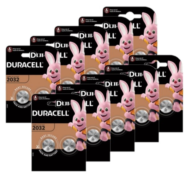 Duracell CR2032 / DL2032 / 2032 Lithium knoopcel batterij 20 stuks ADU00279 - 1