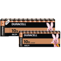 Duracell Combi deal: Duracell AA + AAA alkaline batterijen (2x 24 stuks)  ADU00348