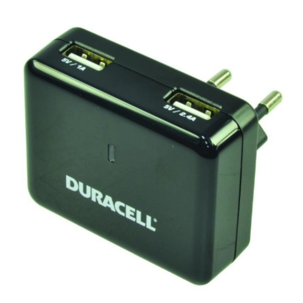 Duracell DR6001A 2-poorts USB oplader (5V 1A / 5V 2.4A) ADU00215 - 2