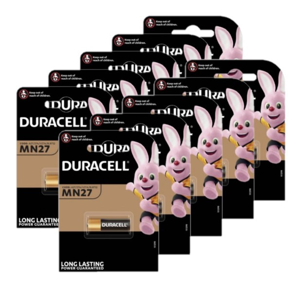 Duracell MN27 / 27A / V27A Alkaline 12V Batterij (10 stuks) ADU00316 - 1