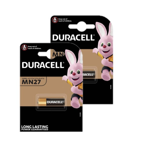 Duracell MN27 / 27A / V27A Alkaline 12V Batterij (2 stuks) ADU00322 - 1