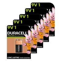 Duracell Oplaadbare 9V / E-block / 6HR61 Ni-Mh Batterij (5 stuks, 170 mAh)  ADU00274