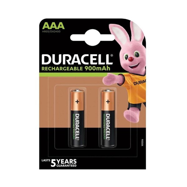 Duracell Oplaadbare AAA / HR03 Ni-Mh Batterijen (2 stuks, 900 mAh)  AGP00080 - 1
