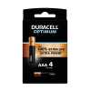 Duracell Optimum AAA / MN2400 / LR03 Alkaline Batterij (4 stuks)