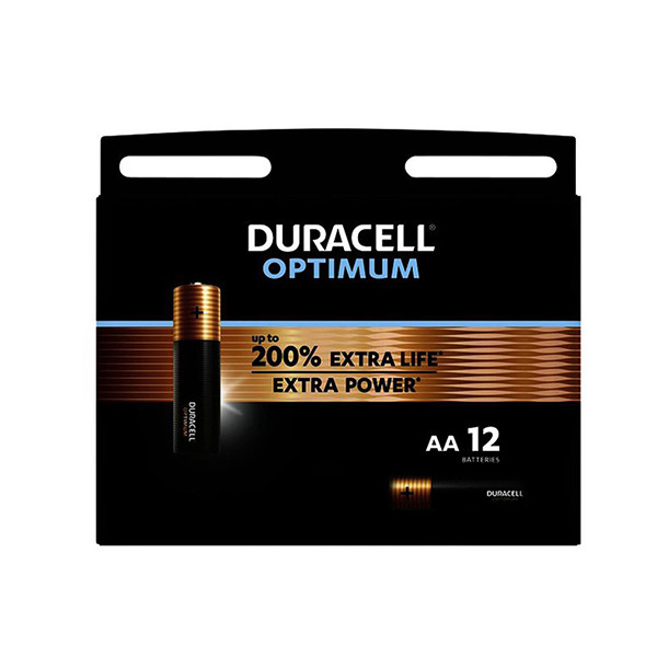 Duracell Optimum AA / MN1500 / LR06 Alkaline Batterij (12 stuks)  ADU00196 - 1