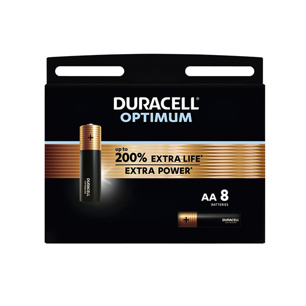 Duracell Optimum AA / MN1500 / LR06 Alkaline Batterij (8 stuks)  ADU00194 - 1