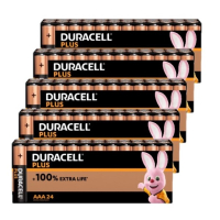 Duracell Plus 100% Extra Life AAA / MN2400 / LR03 alkaline batterij 120 stuks  ADU00362