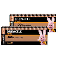 Duracell Plus 100% Extra Life AAA / MN2400 / LR03 alkaline batterij 48 stuks  ADU00364