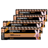 Duracell Plus 100% Extra Life AA + AAA  alkaline batterij 96 stuks  ADU00360