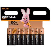 Duracell Plus 100% Extra Life AA / MN1500 / LR06 Alkaline Batterij (16 stuks)  ADU00222