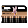 Duracell Plus 100% Extra Life AA / MN1500 / LR06 Alkaline Batterij (8 stuks)