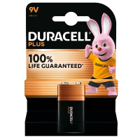 Duracell Plus 100% Life 9V / 6LR61 / E-Block Alkaline Batterij (1 stuk) 204508