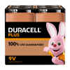 Duracell Plus 100% Life 9V / 6LR61 / E-Block Alkaline Batterij (4 stuks)  ADU00422 - 1