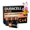 Duracell Plus 100% Life C / LR14 Alkaline Batterij (4 stuks) ADU00227 - 1