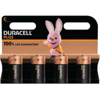 Duracell Plus 100% Life LR14 / C Alkaline Batterij (4 stuks)  ADU00227