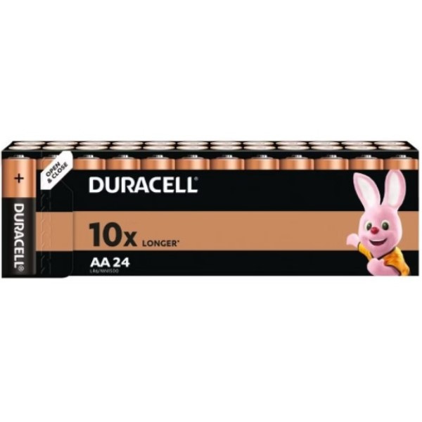 Voorwaarden toren zonde Duracell Power AA / MN1500 / LR06 Alkaline Batterij (24 stuks) Duracell  123accu.nl