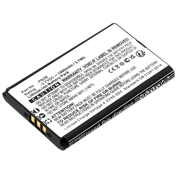 Dynascan PB2B accu (3.7 V, Li-ion, 1000 mAh, 123accu huismerk)  ADY00214 - 1
