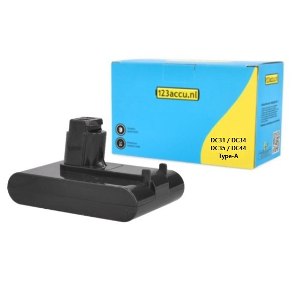 Dyson 917083-01 / 917083-03 / Type A accu (22.2 V, 3.0 Ah, 123accu huismerk) ADY00057 - 1