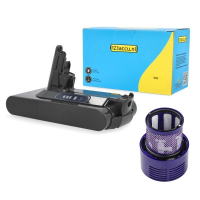 Dyson V10 / SV12 / 969352-02 accu + HEPA filter (25.2 V, 3.0 Ah, 123accu huismerk) ADY00219