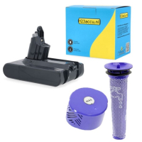 Dyson V6 / 967810-21 accu + HEPA Filterset (21.6 V, 3.0 Ah, 123accu huismerk) ADY00138