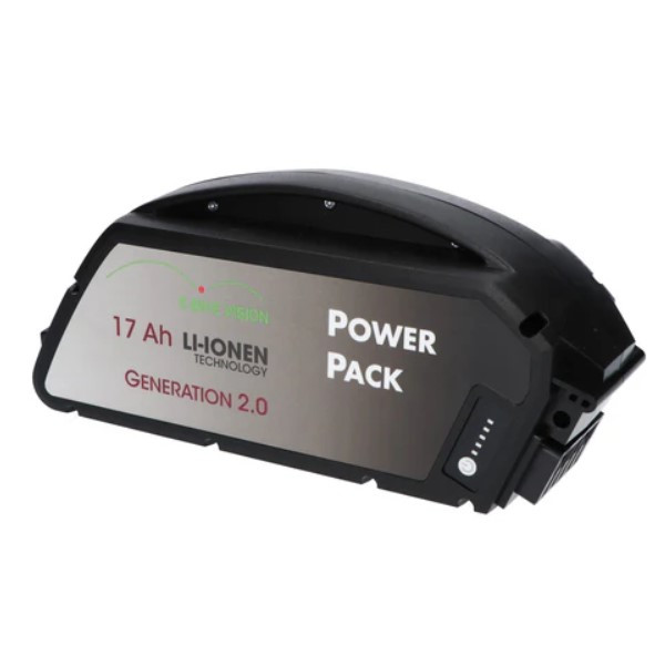 Vision fietsaccu voor Bosch PowerPack 600 Classic Frame fietsaccu (36 V, 17 Ah, 612 Wh, origineel) AEB00020 - 1