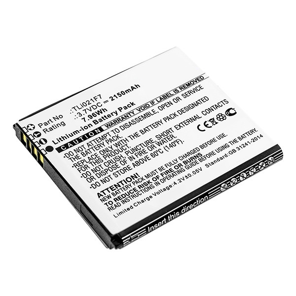 EE TLi021F7 accu (2150 mAh, 123accu huismerk)  AEE00001 - 1