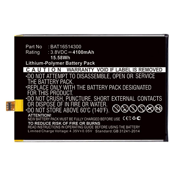 EOL- Doogee BAT16514300 accu (4100 mAh, 123accu huismerk) ADO00198 - 1