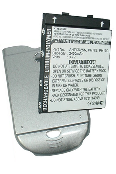 EOL- HTC PH17B / PH17C / AHTXD2SN accu (2400 mAh, 123accu huismerk) AHT00015 - 1