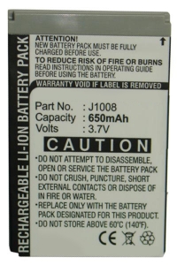 EOL- NEC J1008 accu (650 mAh, 123accu huismerk) ANE00009