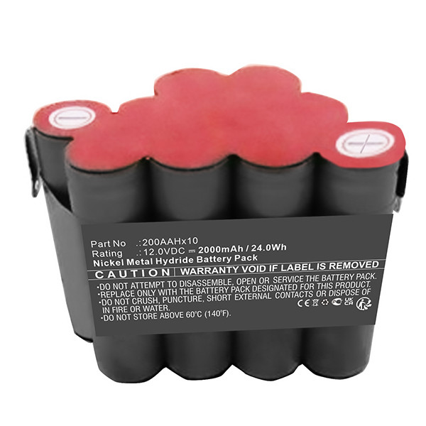 ETA 200AAHx10 accu (12 V, Ni-Mh, 2000 mAh, 123accu huismerk) AET00028 - 1