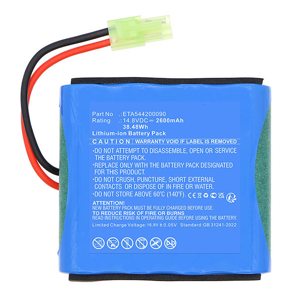 ETA ETA544200090 accu (14.8 V, Li-ion, 2600 mAh, 123accu huismerk) AET00030 - 2
