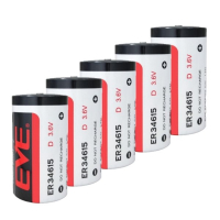 EVE Aanbieding: 5 x EVE ER34615 / D batterij (3.6V, 19000 mAh, Li-SOCl2)  AEV00056