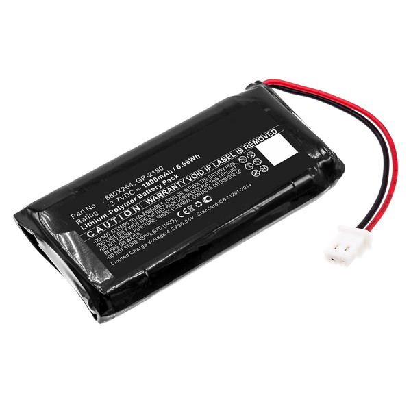 EXFO 880X264 / GP-2150 / GP103045L180R accu (3.7 V, 1800 mAh, 123accu huismerk)  AEX00091 - 1