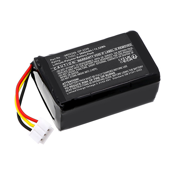 EXFO XW-E416 / GP-2226 accu (3.7 V, Li-pl, 3600 mAh, 123accu huismerk)  AEX00098 - 1