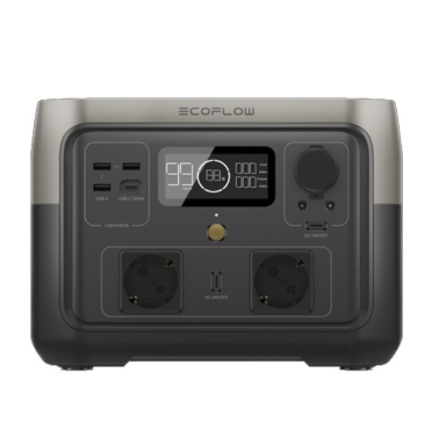 EcoFlow River 2 Max Portable Power Station (512Wh / 500W / 1000W Piek)  AEC00081 - 1