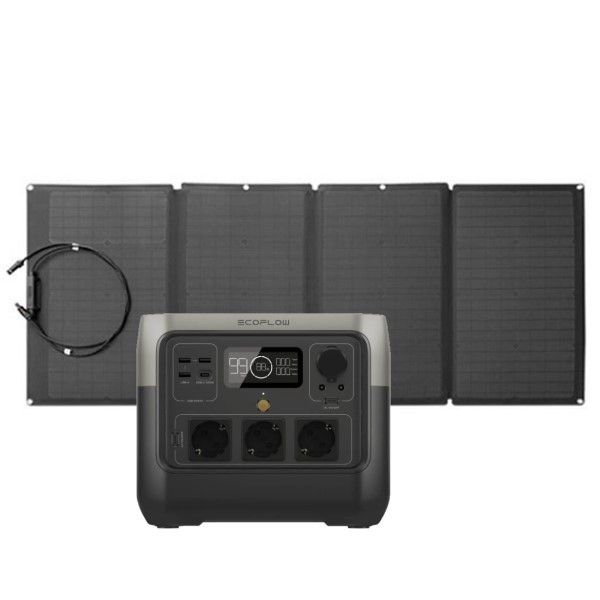 EcoFlow River 2 Pro Portable Power Station + Solar 160W (768Wh / 800W / 1600W Piek)  AEC00101 - 1