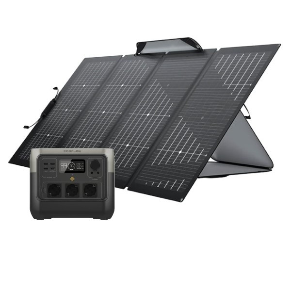 EcoFlow River 2 Pro Portable Power Station + Solar 220W (768Wh / 800W / 1600W Piek)  AEC00100 - 1