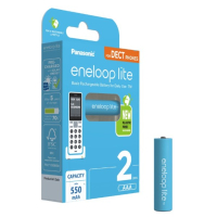 Eneloop Panasonic Eneloop Lite Oplaadbare AAA / HR03 Ni-Mh Batterijen (2 stuks, 550 mAh)  AEN00017