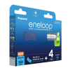 Eneloop Panasonic Eneloop Oplaadbare AAA Ni-Mh Batterijen + Batterycase (4 stuks, 800 mAh)  AEN00012