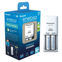 Eneloop Panasonic Eneloop Oplaadbare AA / HR06 Batterij + Basic Charger (2 stuks, 2000 mAh)  AEN00018