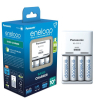 Panasonic Eneloop Oplaadbare AA / HR06 Batterijen + Basic Charger (4 stuks, 2000 mAh)