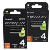 Eneloop Panasonic Eneloop Pro Oplaadbare AA / HR6 + AAA / HR03 Ni-Mh Batterijen (8 stuks)  AEN00100