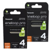 Eneloop Panasonic Eneloop Pro Oplaadbare AA / HR6 + AAA / HR03 Ni-Mh Batterijen (8 stuks)  AEN00100 - 1