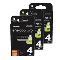 Eneloop Panasonic Eneloop Pro Oplaadbare AA / HR6 Ni-Mh Batterijen (12 stuks, 2500 mAh)  AEN00085