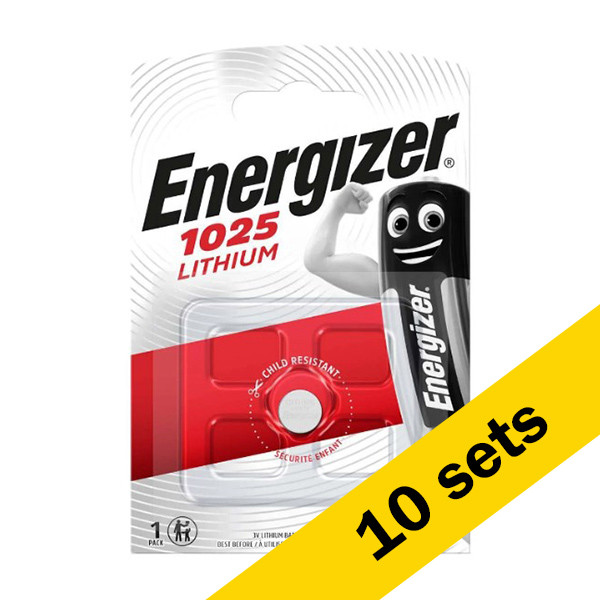 Energizer CR1025 3V Lithium knoopcel batterij 10 stuks  AEN00051 - 1