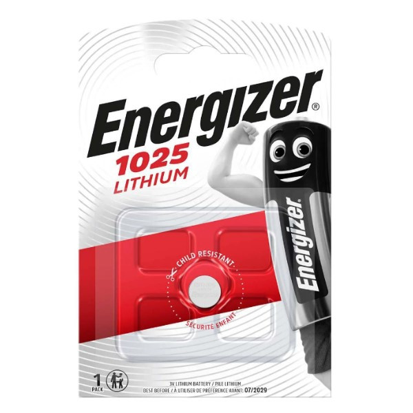 Energizer CR1025 3V Lithium knoopcel batterij 1 stuk  098911 - 1