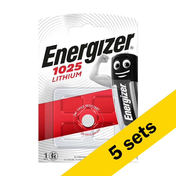 Energizer CR1025 3V Lithium knoopcel batterij 5 stuks  AEN00047 - 1
